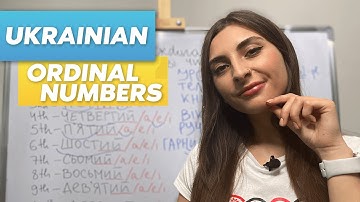 UKRAINIAN ORDINAL NUMBERS