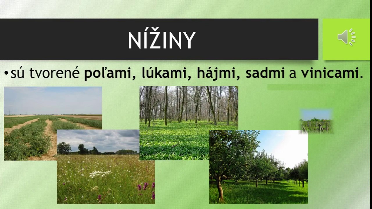 VLASTIVEDA pre 3. ročník: Nížiny na mape