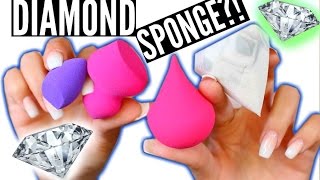 900 CARAT DIAMOND SPONGE?! \& Other Weird Beauty Blenders TESTED | Casey Holmes