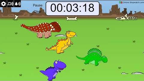 5 Minute Dinosaur Race Timer