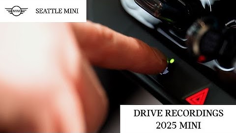 How To Set Up Drive Recordings | 2025 MINI Cooper