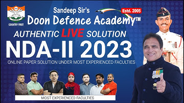 NDA-II 2023 Paper With Detailed Solution & Authentic Answer Key By Our Most Experienced Faculties.