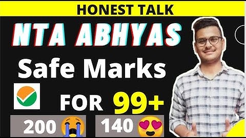 SAFE Marks in NTA Abhyas Mock Test for 99+ percentile in JEE MAIN 2022 🔥|NTA Mock test||