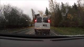 Tree falls in front of car, on powerlines, Seattle windstorm