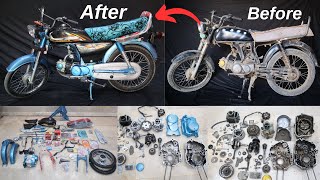 Full old Bike Restoration 70Cc Bike MotorCycle Full RESTORATION Make New Bike