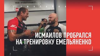 Исмаилов пробрался на тренировку Емельяненко