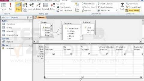 Insert the appropriate criterion in the Payment query to display clients who pay by cheque only....