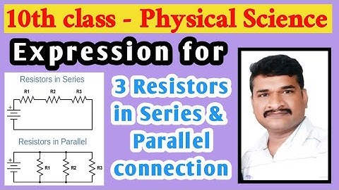 How to deduce expression for equivalent resistance when 3 resistors connected in series & paralell.