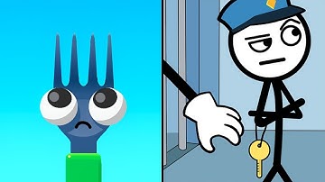 FORK N SAUSAGE vs THIEF PUZZLE — Epic Puzzle Challenge | Satisfying Mobile Gameplay Android iOS 2025