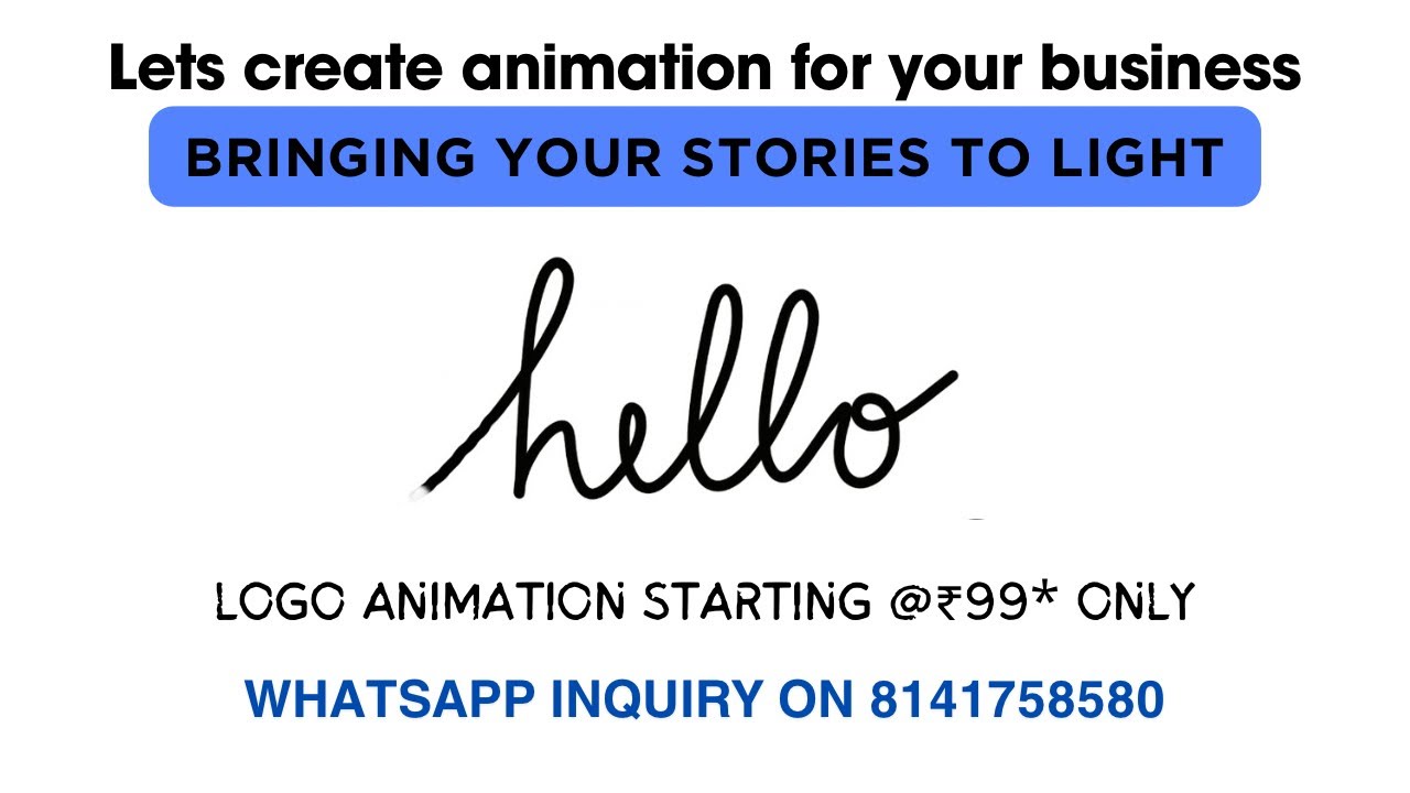 Let us create animation for your business | Inquire now | starting at ...
