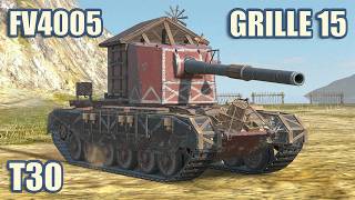 Grille 15, FV4005 & T30 • WoT Blitz Gameplay screenshot 5