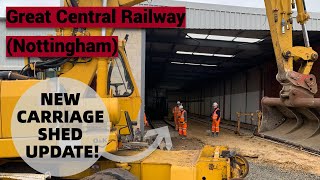 Great Central Railway (Nottingham) new carriage shed at Ruddington - 2 minute news briefing by GCRofficial 9,303 views 1 month ago 2 minutes, 5 seconds