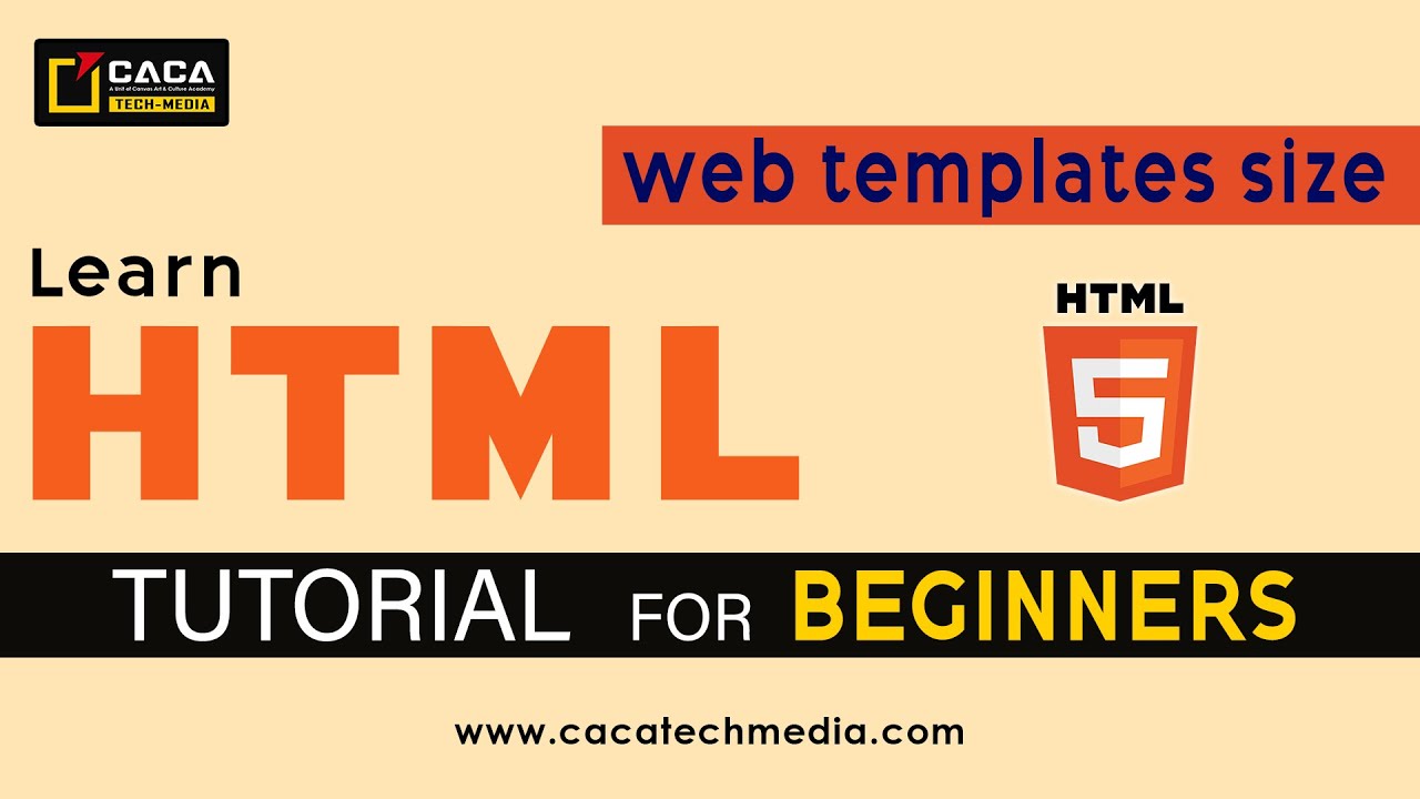 web templates size in HTML | 2025 | Beginners | Tutorial - YouTube