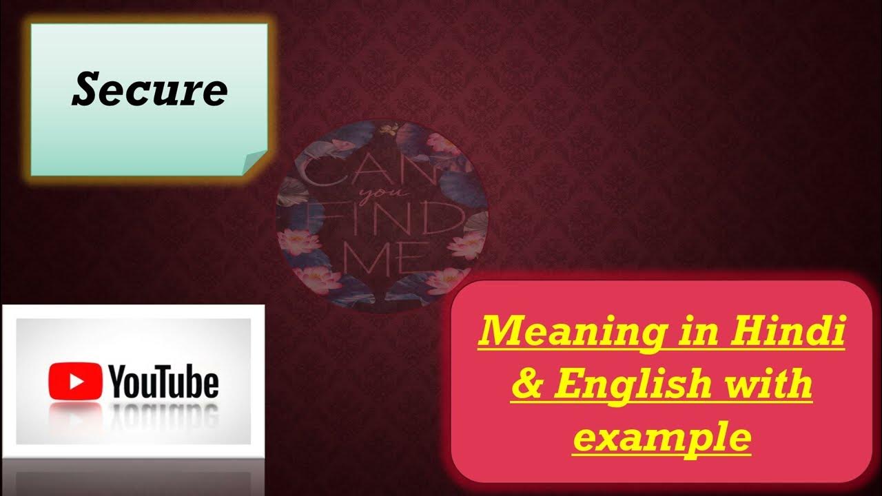 Secure Means Secure Meaning In Hindi Secure Meaning In English secure-means-secure-meaning-in-hindi-secure-meaning-in-english