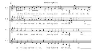 Video thumbnail of ""The Parting Glass" SSAA Choral Arrangement (also available in SATB and TTBB)"