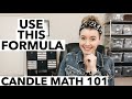 The Formula I Use INSTEAD Of 1 lb Wax To 1 oz FO | Candle Making Math Lesson WITH EXAMPLES