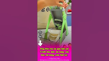 Máy thái rau củ quả tiện với 4 lưỡi dao đơn, đa năng, sắc bén, tiện lợi   #maythai #maythairaucuqua