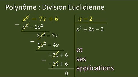 polynome  division euclidienne  et ses applications