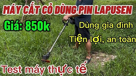 Máy Cắt Dùng Pin LAPUSEN Giá 850K, Máy Cắt Cỏ Dùng Gia Đình, Máy Cắt Cỏ Pin Giá Rẻ