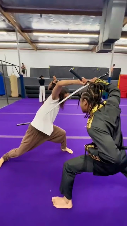 Skill adu bila diri pedang samurai #short