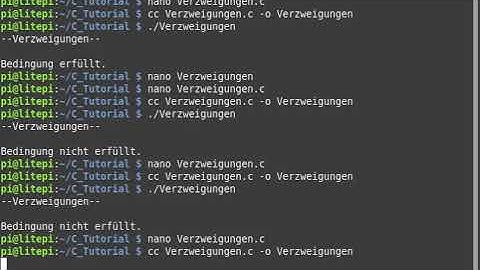 C Tutorial #009   Verzweigung if