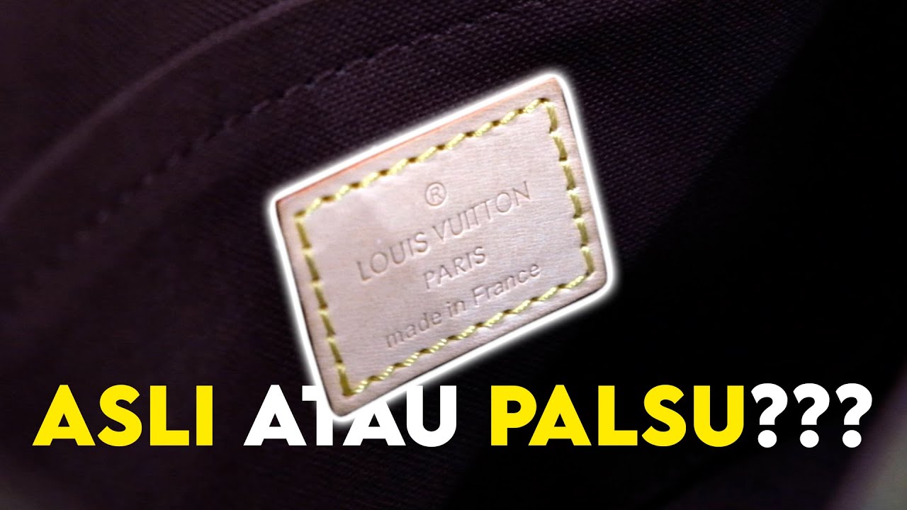 PERBEDAAN TAS BRANDED ASLI DAN KW (PALSU) LOUIS VUITTON - Part 1 