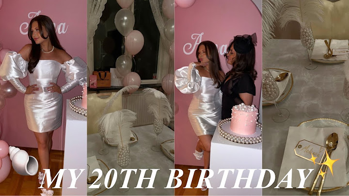 MY 20TH BIRTHDAY VLOG | pearl themed party 🐚✨💗