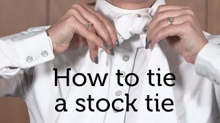 How to tie a stock tie