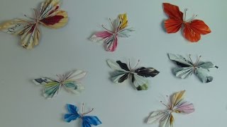 Hacer Mariposas Con Papel De Revista