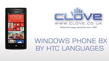 Windows Phone 8X by HTC Languages