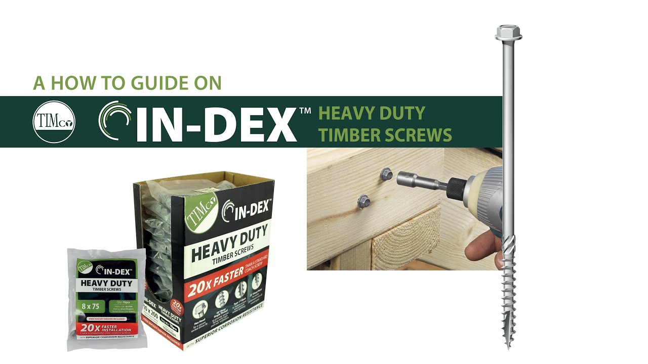 TIMCO HEAVY DUTY TIMBER SCREWS 20 PACK Fastener Fixing Exterior 6.7mm x 200mm