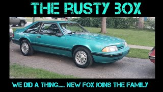 1991 Ford Mustang LX Hatch joins the fleet! RustY BoX RacinG Budget Fox Body Drag Build.