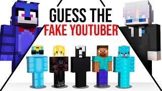 5 Minecraft Youtubers vs 1 Fake