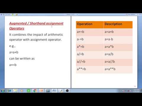 what is augmented assignment operator in python