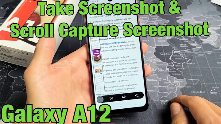 How do i screenshot on my phone galaxy a12