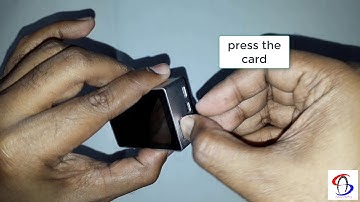 How to insert Hi Speed Memory Card in Action Camera EKEN H6s Transcend class 10 64GB 95Mbps