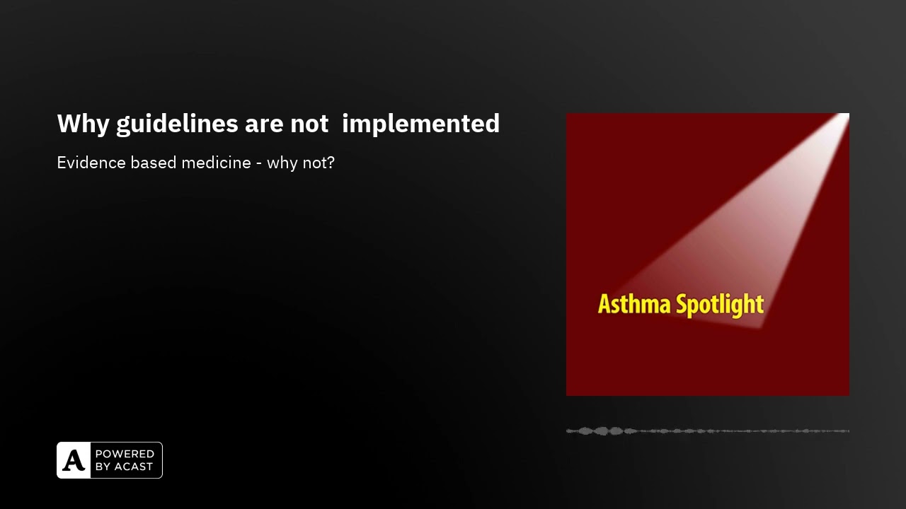 Why guidelines are not  implemented