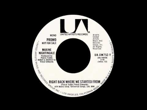 Maxine Nightingale - Right Back Where We Started From