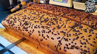 Chocolate Giant Castella Cake - Korean Street Food | Street Food Fest #2