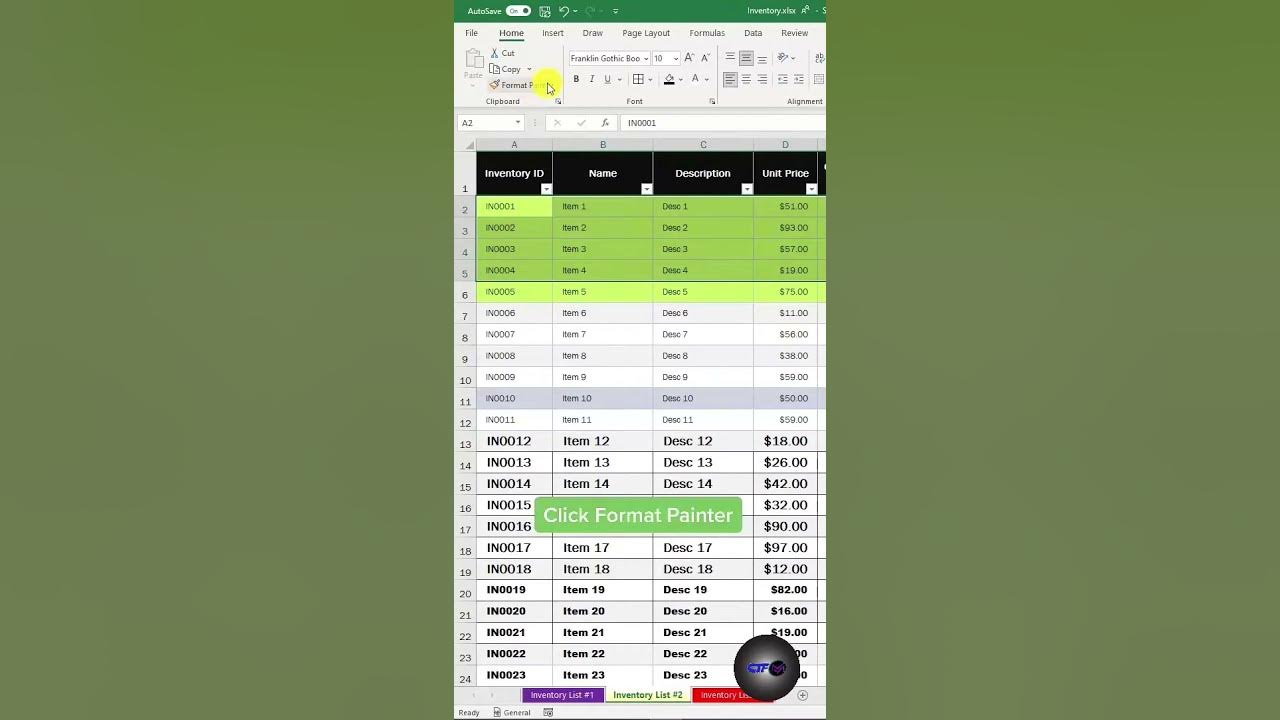 how-to-format-painter-in-microsoft-excel-youtube