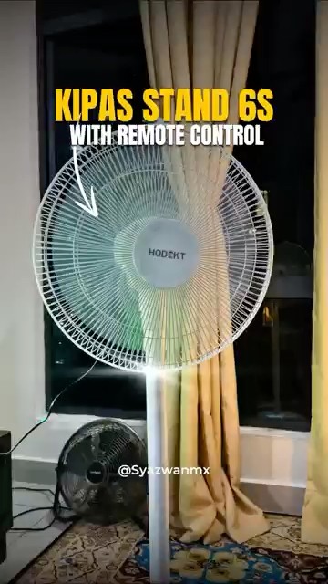 KIPAS STAND 6SPEED WITH REMOTE 📌 Link Di Bio Item No : 105 #fyp #kipasmurah #kipas #portablefan