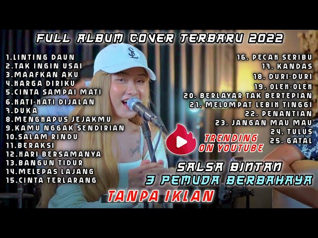 Salsa Bintan ft 3 Pemuda Berbahaya Full Album Lagu Cover Terbaru 2022 | Linting Daun Tak Ingin Usai class=