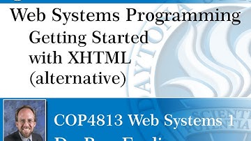 Web Programming - Getting Started in XHTML (alternate)