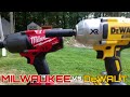Milwaukee 18v Fuel (2763-20) vs DeWalt 20v XR Impact Wrench (DCF899B) Lag Bolt Face Off in 4k