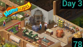 Homescapes Part 78 – Day 3 🍬 Candy Line Restored! Conveyor Fixed & Sweet Treats Made screenshot 1