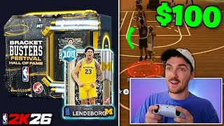 I Opened The 100 Overall Yaxel Hof Box Pack Opening Nba 2K26 Myteam