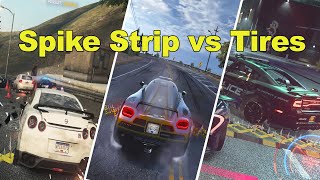 Spike Strip vs Cop Car vs Racer Car Evolution in Need for Speed 2020