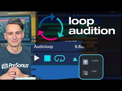 How to audition Loops in Studio One - YouTube