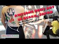 Jamaican Artist Do Body Painting on Japanese Model 1 ジャマイカ人アーティストによる日本人モデルのボディペイント１