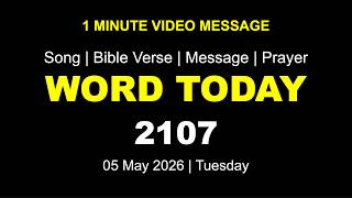 Word Today-2107 | Bro RSV | One-Minute Video Message (Malayalam) | 05 May 2026